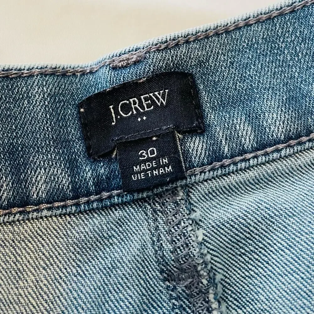 J Crew Utility High Rise Denim Shorts